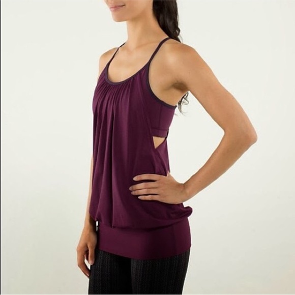 Lululemon No Limits Tank maroon size 4 - Picture 1 of 6